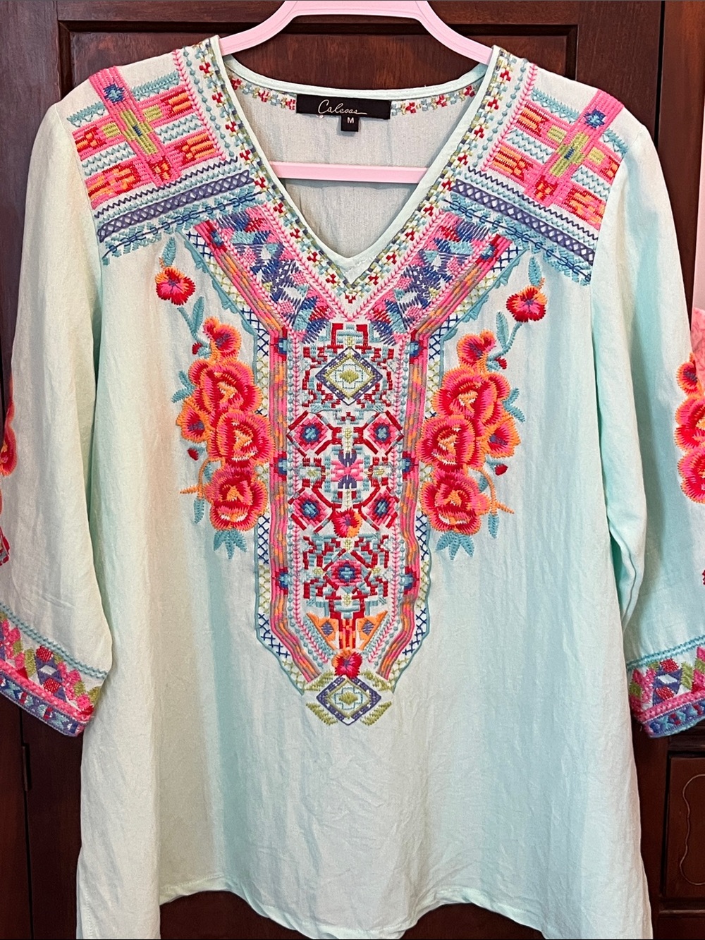 Embroidered tunic by Caleesa medium